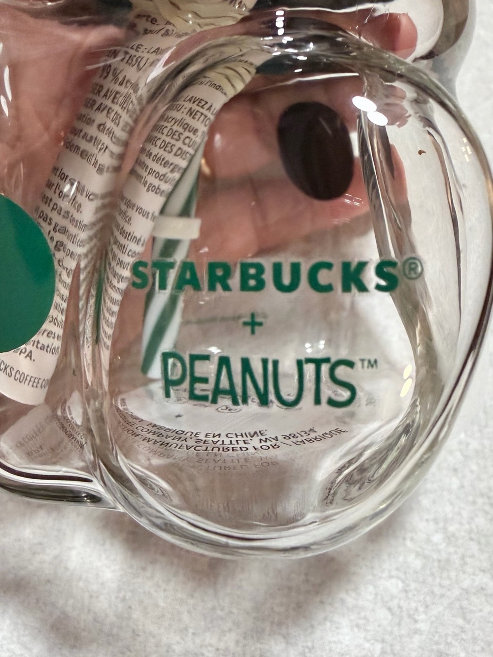 Starbucks x Peanuts Snoopy Glass Cold Cup 20oz Fall 2026 Limited Edition. 09/15